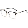 Solglasögon 2024 Män kvinnor Rimless Reading Glasses Anti Blue Light Bifocal Far nära förstoringsglasögon Presbyopic 300