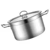 Double Boilers Soup Pot Food Grade Cookware Kitchen Sauce Pan Multi-functional Dual Handle Household Cooking Practical