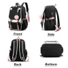 Tassen Genshin Impact Print Backpack voor tieners jongens stijlvolle schoolboek laptop tas bookbags daypack rucksack met USB -oplaadhaven