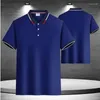 Polos pour hommes Polo d'été T-shirt Costume de travail Col Casual Business Tee Homme