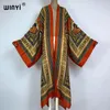 Damen Bademode WINYI Afrika Kimono Mode Boho Print Sommer Strand Cover Up Kleid Böhmische Lange Strickjacke Cover-up Elegant Maxi Urlaub