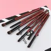 Makeup Brushes Rancaieyeshadow Set Natural Horse Pony Hair Cosmetics Blending Smudge Shader Beauty Kit