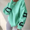 2024 Spring Women Hoodies 소녀 스웨트 셔츠 캐주얼 편지 인쇄 셔츠 여성 패션 느슨한 Y2K 스트리트웨어 레이디 풀오버