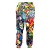 Broek skelet draak slang bel 3d print joggingbroek harajuku cartoon mode mode broek oversized cadeaubus jogger broek 4xl