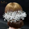 Takı A315 Kristal Gelin Headdress Tasarım Başlığı Kadınlar Tiaras Düğün Baş Bantları Pageant Balo Düğün Saç Takı Kraliçe Taç