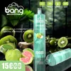 Orijinal Bang XXL Puff Shisha Nargile 15000 Puflar Tek Kullanımlık Vape Önceden doldurulmuş vape örgü Bobin Çıkarılabilir Ayarlanabilir Hava Akışı Pod E Sigara Bang Shisha Puff 15k