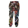 Broek skelet draak slang bel 3d print joggingbroek harajuku cartoon mode mode broek oversized cadeaubus jogger broek 4xl