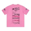 Designer T-shirt Chemises pour hommes Tide Pulvérisé Streetwear Lettre Femmes Vêtements unisexe T-shirt surdimensionné Mode lâche Tee Vêtements Tops Édition limitée T-shirt