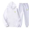 Tracksuits dames twee stukken sets vrouwelijke hoodie jassen broeken met letterszijde voor dame slanke jumpers vrouw tracksuit autunmn veeruitgaven