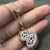 mcqeen ontwerper Qeelins luxe sieraden Nieuwe holle witte schelp kalebas ketting Kalebas ketting 925 zilveren hanger aantrekken van rijkdom Witte schelp Moeder sleutelbeen Cha