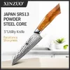 Kök Knivar Xinzuo 5 Utility Knife Japan VG10 Powder SRS13/R2/SG2 Damaskus Steel Kitchen Knives 62-64 Stark hårdhet Högkvalitativ handtag Q240226