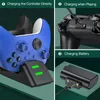 Schnellladegerät für Xbox Series XS Dual-Ladestation mit 2 Akkus für Xbox One SXXbox One Controller 240221