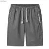 Men's Shorts Men Summer Casual Shorts Breathable Beach Shorts Comfortable Fitness Basketball Sports Short Pants Male Loose Drstring Shorts 240226