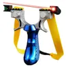 Hunting Slingshots Hunting Slingshot High-power Laser Aiming Slingshot Outdoor Sports Shooting Game Practice Using High Precision Catapult YQ240226