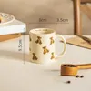 Muggar modern kreativ keramisk mugg personlig enkel stil kaffekopp frukost mjölk koppar glass stor kapacitet vatten