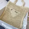 Tote Çanta Tasarımcı Çanta Straw Bag Bag Çanta Moda Örgü Yaz Saman Saman Siyah Kayıtlı Yazma Yaz Dokuma Çanta Tatil Çantası Büyük Kapasite Alışveriş Çantası