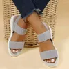 Dress Shoes Women's Wedge Heel Platform Cozy Sandals Ladies Outdoor Beach Elastic Band Designer Women Summer 2024