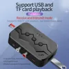 2-i-1 NFC-mottagare Bluetooth-sändare TF-kort USB-uppspelning RCA Ring 5.0 Adapter