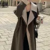 Giubbotti Lungo Trench per le Donne Giacca Autunno Inverno 2023 Nuovo Stile Donna Cappotti di Moda Demiseason Coreano Elegante Delle Donne del Regno Unito