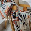 Nordic style office air conditioning blanket, knitted blanket, leg blanket, full body shawl, dormitory nap, travel blanket