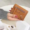 Mode Mini Money Clip Wallet Wallet Women's Short Locomotive Coin Purse 031424a