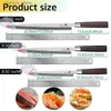 Keukenmessen Japans keukenmes Sushi Sashimi-mes 7CR17 440C High Carbon Superieur Japans staal Zalmmes Snijmachine Wengéhouten handvat Q240226