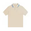 メンズポロス2024夏の綿のルーズバージョンの女性用ビードカジュアルシンプルな短袖ポロシャツ