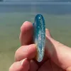 Waterflessen 2x glazen strandzakharttoken gesmolten handgemaakte zeester