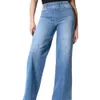 Fashions hilovable Modische vierseitige elastische Strick-Jeans, lockere und bequeme elastische Jeans, bequemer Stoff, gleicher Kurzfilm