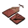 Tools 10pcs Brown Fabric Velvet Bangle Bracelet Organizer Pouches Jewelry Storage Bags 9.5*9.5cm Rope Envelopes Pouches Gift Packaging