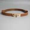 Bälten Kvinnor Luxury Designer Belt Classic Vintage Lock-On Dress Samla midjedekoration Tunn midjebredd 1.8 cm läderbälten Partihandel 240226