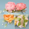 Hair Clips Fabric Flower Clip Artificial Floral Hairpin Chinese Hanfu Accessories Elegant Girls Retro Wedding Jewelry Tiaras