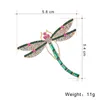 Broches Kristal Vintage Dragonfly Voor Vrouwen Insect Broche Pin Jurk Jas Accessoires Leuke Sieraden