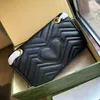 3Size Marmont Ophidia Snake Leather Leather Leather Sholdled for Womens for Womens Clutch Flap Bag