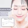 accesories Silver Eyebrow Ruler Compass Stainless Steel Microblading Caliper Ratio Eyebrow Stencil Positioning Measure Tools Tattoo Supply