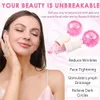 Beauty Pink Glitter Ice Globes Facial Massage Tools Cooling Cryo Globe Roller For Skin Care Face Neck & Eyes Reduce Puffiness Anti Age