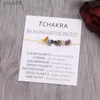 Kralen 7 Chakra's Armband 7 Chakra Healing Crystal Balance Armband Crystal Healing Sieraden Meditatie Healing Balance Armband YQ240226