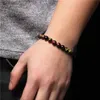 Beaded New Fashion Real Natural Tiger Eye Stone Bracelet 8mm Round Polished Stone Beaded Bracelet for Women Men Energy Jewelry Gifts YQ240226