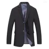 Men's Suits 2024 Four Seasons Business Casual Loose Striped Single Row Two Button Suit Blazers Plus Size XL-8XL Top Clothes