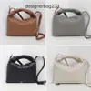 Bottegs magnetische hoorn winter dames venets crossbody hop mini nieuwe handgemaakte geweven koeienzakken cowhide 24 buckle dames portemonnee grote onderarm designer capaciteit GVR0