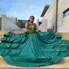 Зеленые платья для выпускного вечера 2024, вечерние платья с прозрачным вырезом и бриллиантами и перчатками, прозрачные черные платья для девочек, Vestidos De Gala