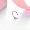 Anneaux LP 0.35 Carats anneau de rubis naturel non chauffé solide 14 K or Rose bijoux fins coupe ovale 6mm * 4mm anneaux de pierres précieuses cadeau de conception classique