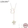 LEKANI Pendant Necklaces For Women Cute Bear Shell Pearl Design Girl Copper Necklace Anniversary Gifts Fine Jewelry 210701242c