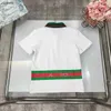 Populair kinder POLO-shirt t-shirt Baby-T-shirt met gestreepte print, maat 100-150, zomerjongen, korte mouw, katoenen revers-t-shirts voor meisjes 24Feb20