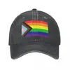 Ball Caps Progress Pride Flag Cap Cowboyhoed Designer Dames 2024 Heren