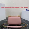 Designerkedjeväska, fashionabel axelväska, lyxig Crossbody Bag Shop -kampanj: Få en gratis plånbok när du gör en beställning och gör ett köp