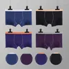 Underbyxor Produkt 2024 Solid Color Breattable Soft Cotton Spandex Mens Underwear Boxers Homme 4pcs Shorts