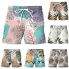 Shorts masculinos verão praia calças de secagem rápida surf runningdrawstring treino reto solto natação