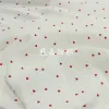 Fabric Small Red Heart Printed Cotton Crepe Seersucker Baby Gauze Fabric Home Textile Bedding Blanket Cloth Pajamas Fabric 100x135cm