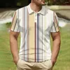 Herren Polos 2024 Poloshirts Sommer Button Up T-Shirts Lässige männliche Kleidung Urlaub Mann Golf Shirt 3D-Druck Kurzarm Alltagsoberteile 5XL